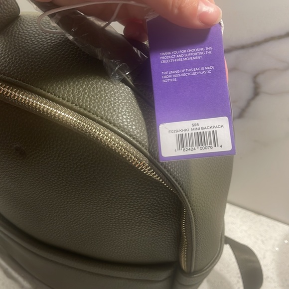 Ela Vegan Leather Mini Backpack New with tags on - Picture 3 of 5